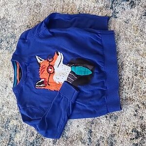 Toddler boys size 4-5 fox sweater